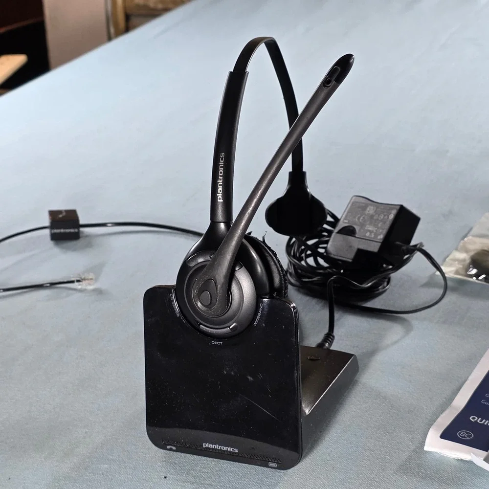 Plantronics CS Series DECT Wideband Wireless Office Headset with Charging Base